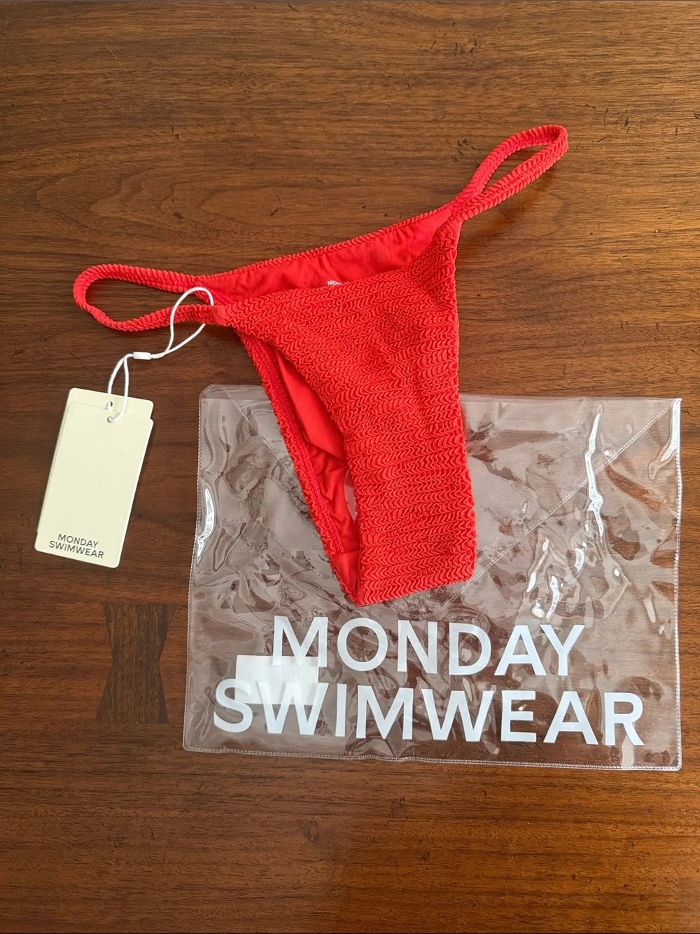 Monday Swimwear Chili Pepper Crinkle Barbados Bottoms